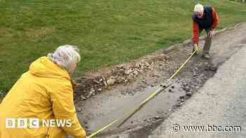 Award-winning village left with multiple potholes