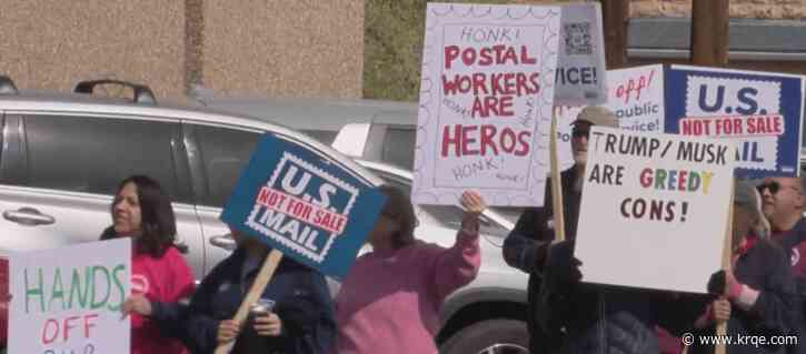 Postal Service employees in Albuquerque express concern over potential federal cuts
