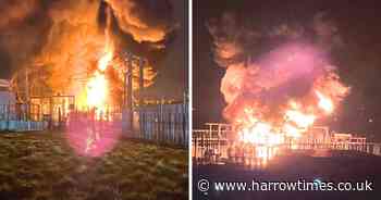 Shocking pictures from 'massive explosion' scene that closed Heathrow Airport