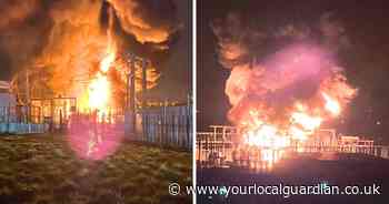 Shocking pictures from 'massive explosion' scene that closed Heathrow Airport