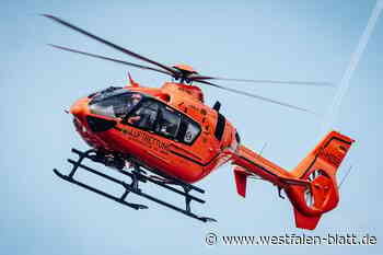 Handwerker stürzt von Gerüst: Hubschrauber bringt ihn schwerverletzt in Klinik