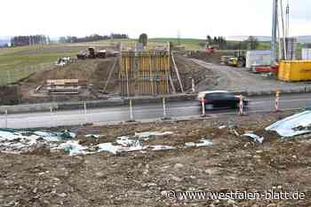 B64-Brücke bei Buke: Baustelle wird abgebaut