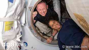 Astronauts Butch and Suni begin journey home after nine months in space