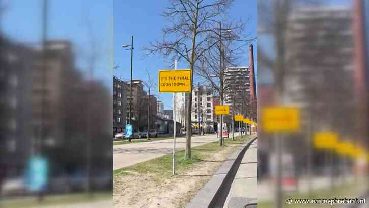 Eindhoven zingt massaal mee met borden langs de weg: 'Tututu tuu'