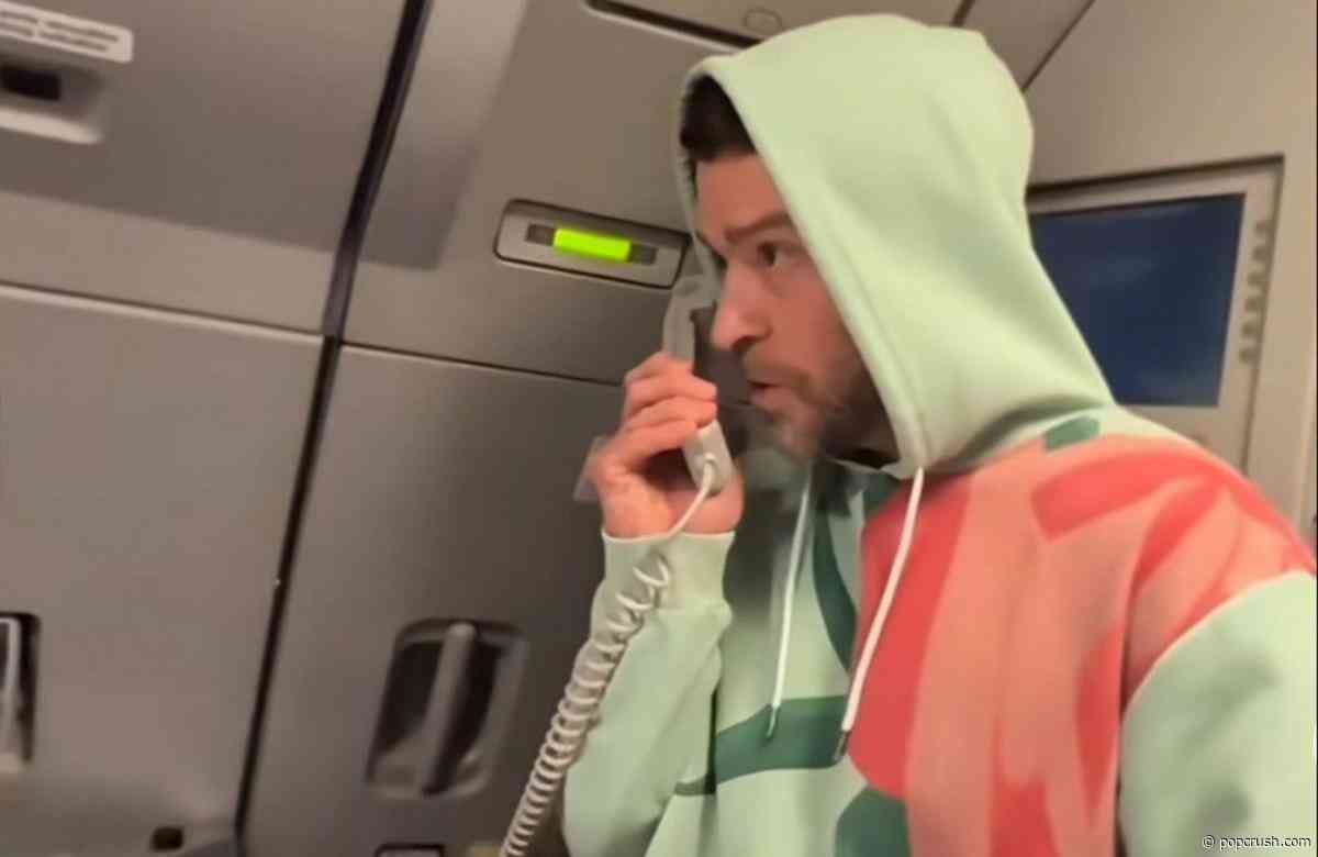 Justin Timberlake Takes Over Flight With Surprise Presentation