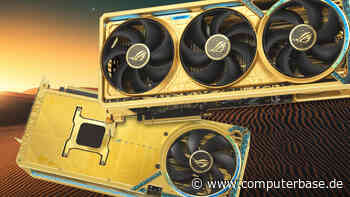 RTX 5090 als Unikat: Asus versteigert goldene Grafikkarte mit Signatur vom Nvidia-Boss