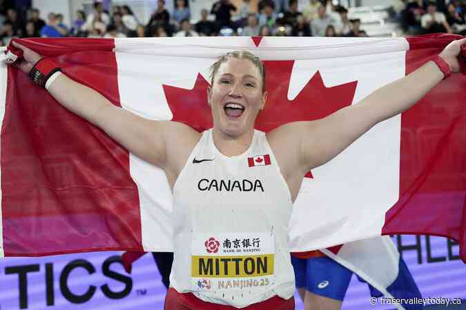 Canada’s Mitton wins shot put gold at world indoor track and field championships
