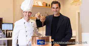 Tennis legend surprises chocolate fans by opening new flagship Lindt store in London