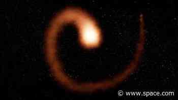 New research on 'Death Star' that looks like a cosmic pinwheel reduces gamma-ray burst threat to Earth