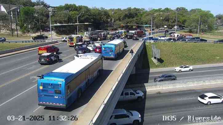 AFD rescues person after auto-ped at I-35 service road and Riverside Drive