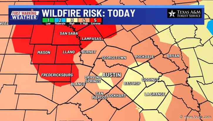 Dry and breezy to end the week, Wildfire Risk up today