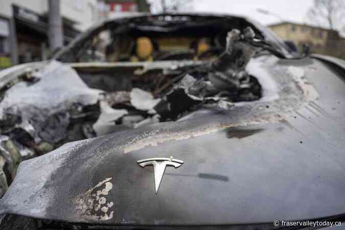Police in Vancouver arrest man suspected of vandalizing Tesla dealership
