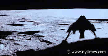 A Lunar Lander’s Busy Day: Eclipse Photos and Rock Collecting