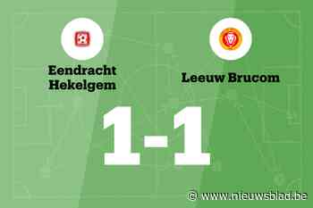 Henderickx redt punt voor Leeuw Brucom B tegen Hekelgem