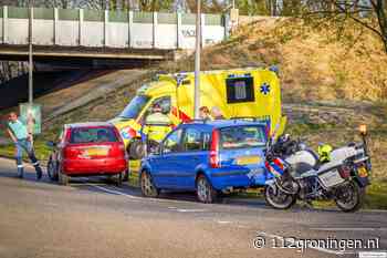 Ongeval tussen twee auto’s op de Cuypersweg in Groningen