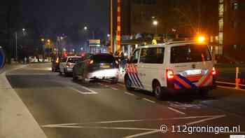 Kop/ staart botsing op de Eeldersingel in Stad