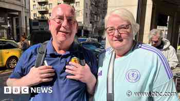 Scotland fans stuck in Greece 'staying for a party'