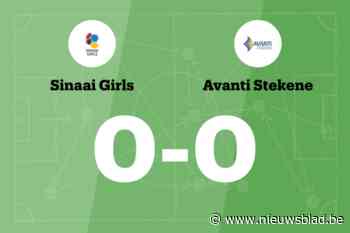 Sinaai Girls B en Avanti Stekene blijven steken op 0-0