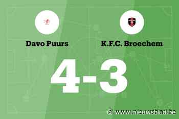 Davo Puurs wint wedstrijd tegen Broechem