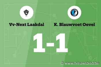Laakdal NXT speelt gelijk tegen Blauwvoet Oevel