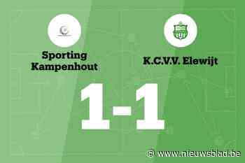 Winnende reeks van Elewijt B eindigt na wedstrijd tegen Kampenhout B