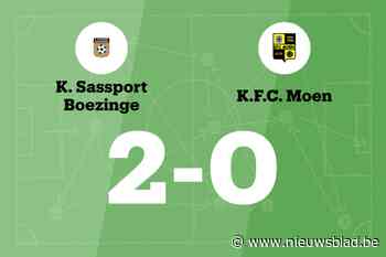 Verlies voor FC Moen dankzij treffers van Ponjaert voor Sassport Boezinge