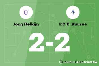Jong Helkijn speelt gelijk in thuiswedstrijd tegen FCE Kuurne
