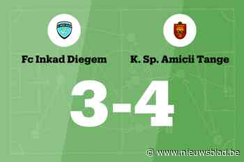 Inkad Diegem verliest thuis met een doelpunt verschil van Amicii Tange
