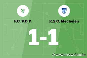 SC Mechelen speelt gelijk tegen F.C. V.D.P. B
