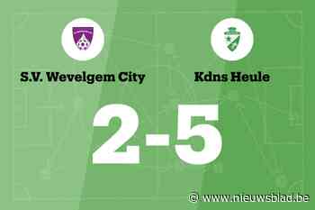 KdNS Heule verslaat SV Wevelgem City B met 2-5 en eindigt reeks zonder overwinning