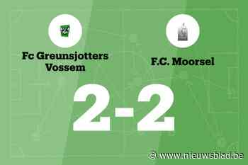 Ook Vossem B houdt Moorsel B van overwinning af