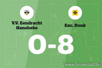 Excelsior Donk maakt veel doelpunten uit tegen Eendracht Hansbeke B