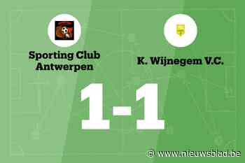 Sporting Club Antwerpen speelt gelijk tegen VC Wijnegem B