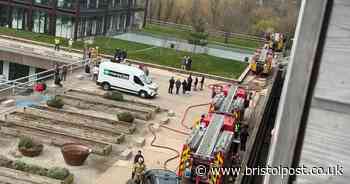South Bristol fire captured in pictures as apartment building evacuated