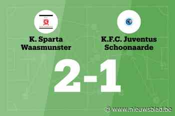 Matisse Rousseau en Dylan Vermeulen bezorgen Sparta Waasmunster zege tegen Juventus Schoonaarde