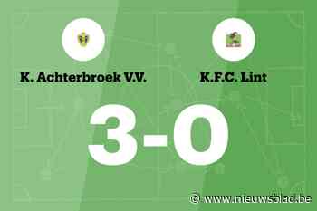 Achterbroek wint thuis van Lint