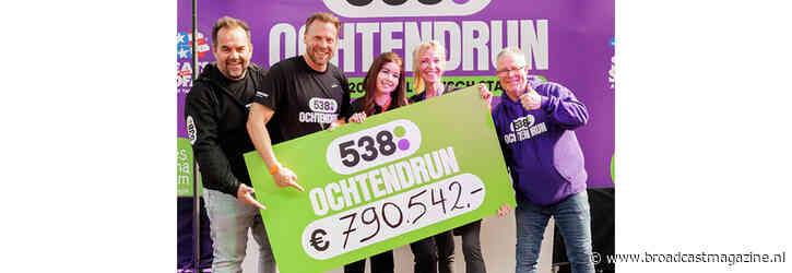 Sponsorloop van 538 Ochtendshow haalt bijna 800.000 euro op voor Prinses Máxima Centrum