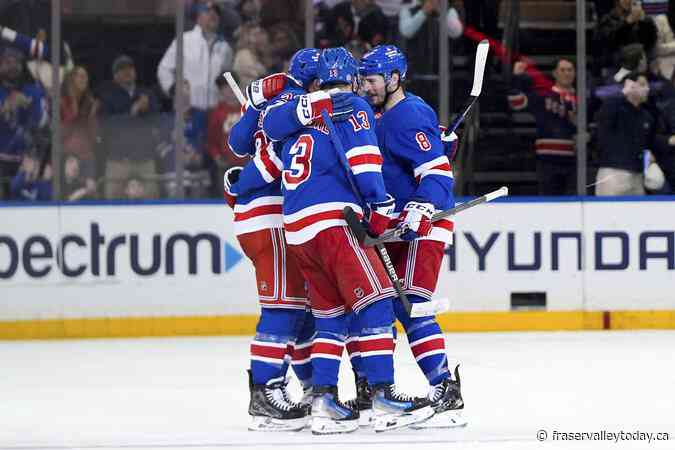 NHL roundup: Brodzinski scores twice as Rangers down Canucks 5-3
