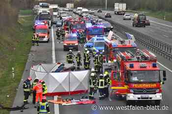 Unfall auf der A2 bei Oelde: Mutter stirbt, Tochter schwer verletzt