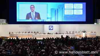 Dax-Konzern: Deutsche Bank plant 2026 wieder Hauptversammlung in Präsenz