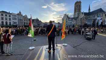 Indrukwekkende minuut stilte voor Palestina tijdens Mechelse wake