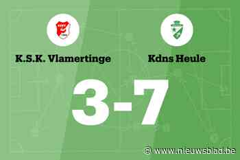 KdNS Heule B zet zegereeks voort met zege tegen SK Vlamertinge