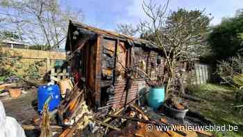 Tuinhuis brandt uit op Grote Heide