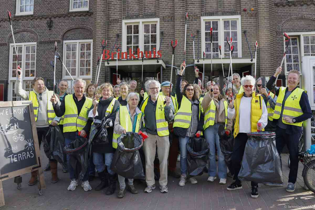 Veel enthousiasme voor opschoondag in Laren