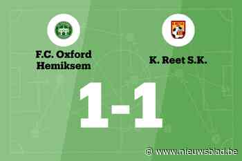 Martin redt punt voor Oxford Hemiksem tegen Reet