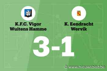 Zes opeenvolgende overwinningen voor VW Hamme na 3-1 tegen Eendracht Wervik