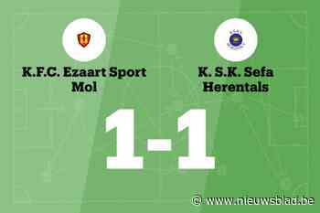 Ezaart en SKS Herentals eindigt op 1-1