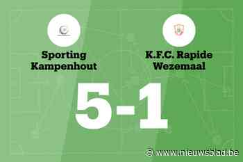 Kampenhout toont wederom uitstekende vorm met zege tegen Rapide Wezemaal