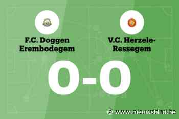 FC Doggen Erembodegem en VC Herzele-Ressegem blijven steken op 0-0