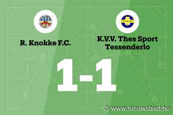 FC Knokke en THES Sport spelen 1-1